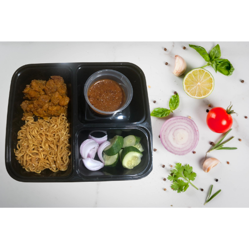 Satay Bento with Indomie