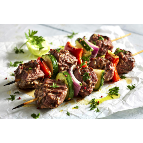 Skewered Lamb Kebab 500g (5 Sticks)
